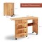 Folding Sewing Craft Table Shelf Storage Cabinet Perfect for Home Furniture